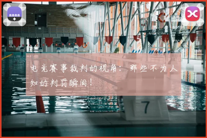 电竞赛事裁判的视角:那些不为人知的判罚瞬间!